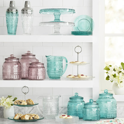 The Pioneer Woman Cassie  3PC Glass Canister, Rose