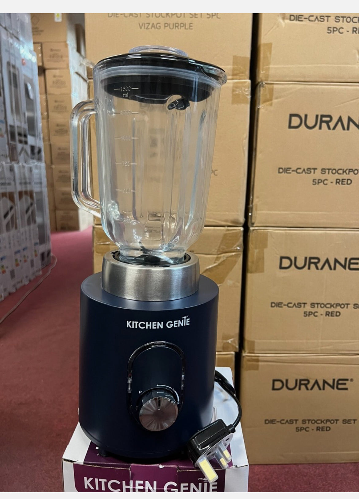 Kitchen Genie 1000 Watt Glass Blender