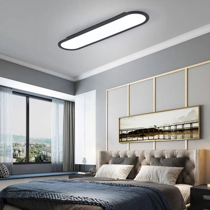 1 - Light 27.55" Simple Rectangle Acrylic LED Flush Mount