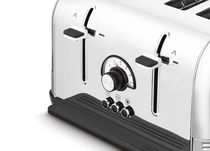 MORPHY RICHARDS Venture Retro 4 Slice Toaster Tungsten