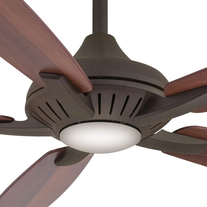 52" Dyno 5 - Blade Standard Ceiling Fan with Remote Control and Light Kit Included