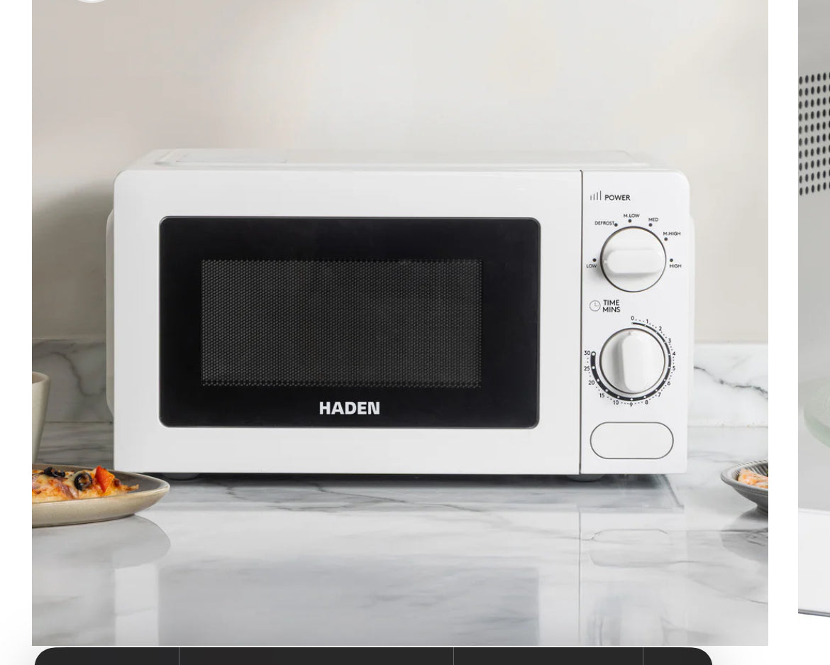 Haden 17L White Microwave