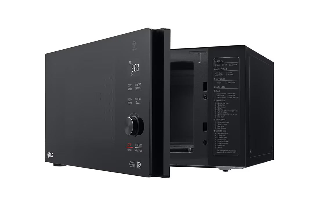 Microwave oven 42L, Smart Inverter, Even Heating and Easy Clean, Black color