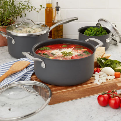 15Piece Hard Anodized Nonstick Cookware Set