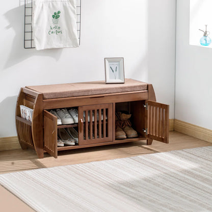 7 Pair Shoe Storage Bench