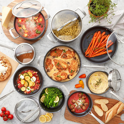 15Piece Hard Anodized Nonstick Cookware Set