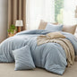 Bedsure Cotton Fabric With Microfiber Inner Fill Comforter Set