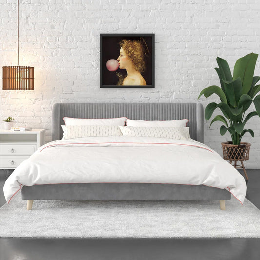 Holly King Bed Frame Side Boards, Footboard, Side Panels, Rails - Light Gray