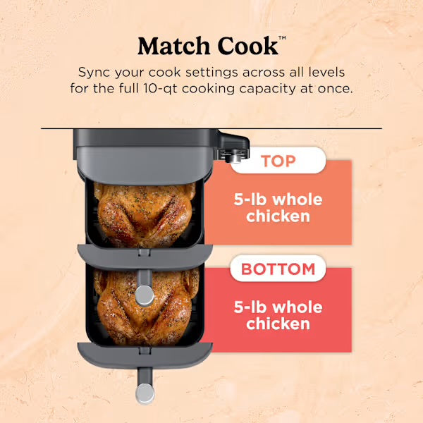 Ninja airfryer Doible stack