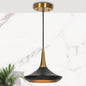 justyce 1 - Light Small Black/Brass Pendant