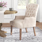 Lila Tufted Linen Upholstered Arm Chair