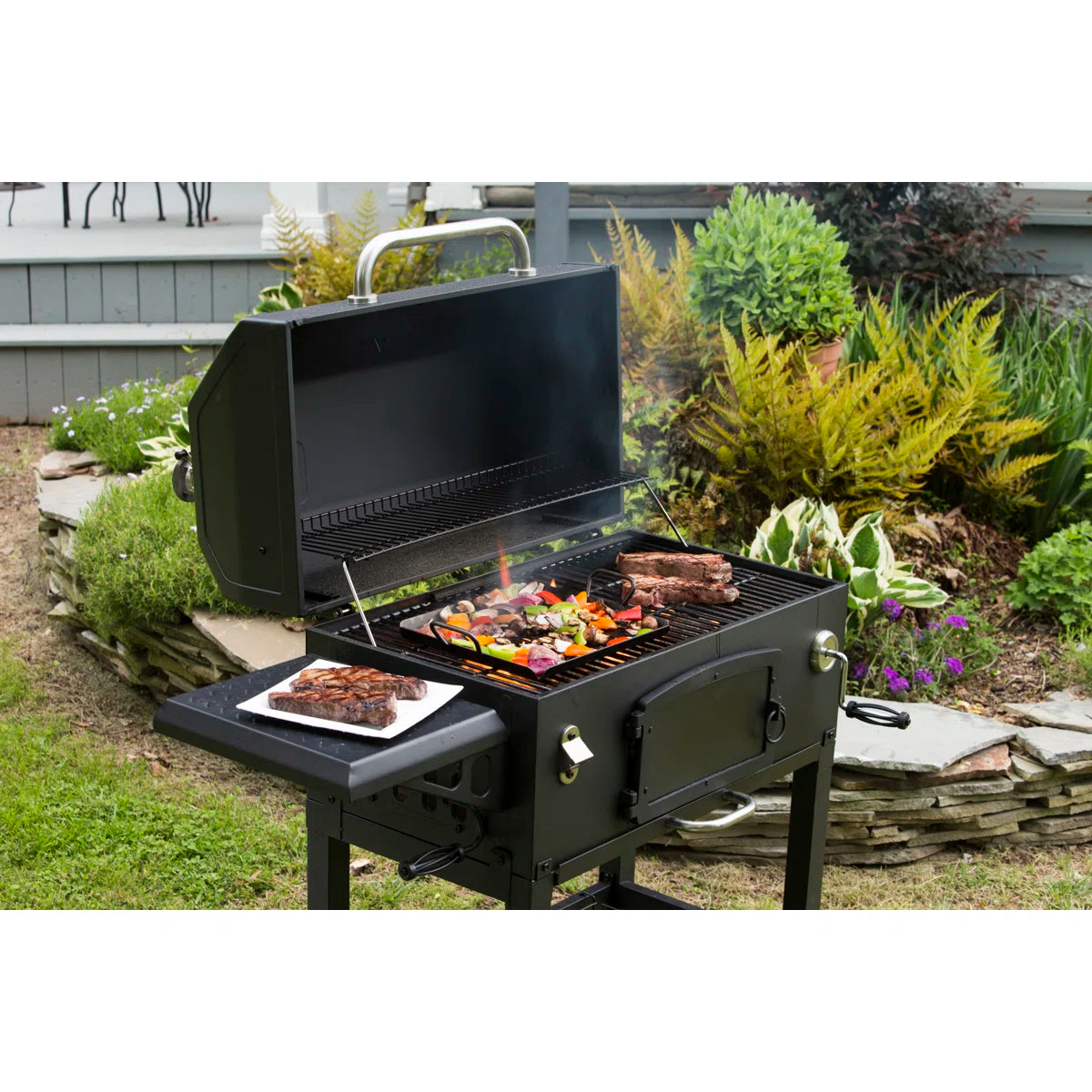Lodge 13 x 12 Inch Seasoned Steel Grilling Pan