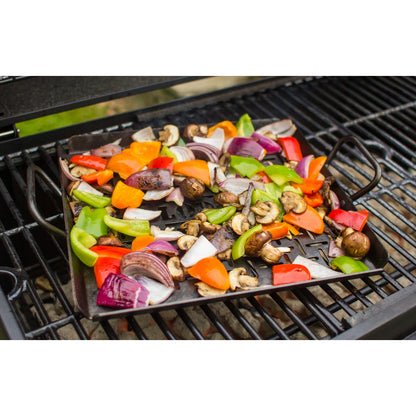 Lodge 13 x 12 Inch Seasoned Steel Grilling Pan
