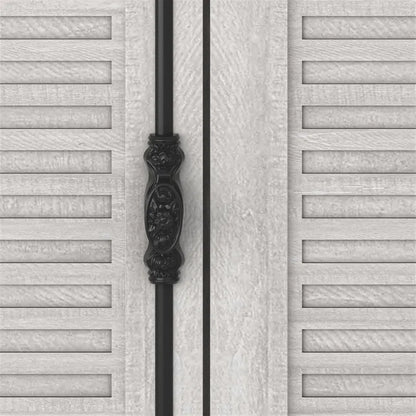 Malyha Louvered 4 Door Wide Accent Sideboard