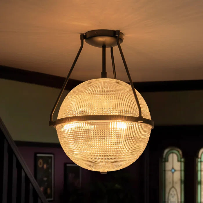 Neven Glass Semi Flush Mount