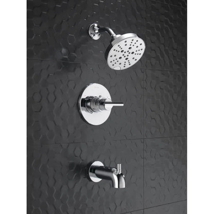 Nicoli Single-Function Tub Shower Faucet Set, Shower Trim Kit with H2Okinetic Shower Head and Valve