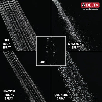 Nicoli Single-Function Tub Shower Faucet Set, Shower Trim Kit with H2Okinetic Shower Head and Valve