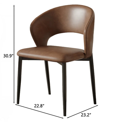 Open Back Modern Dining Chair-set of 2