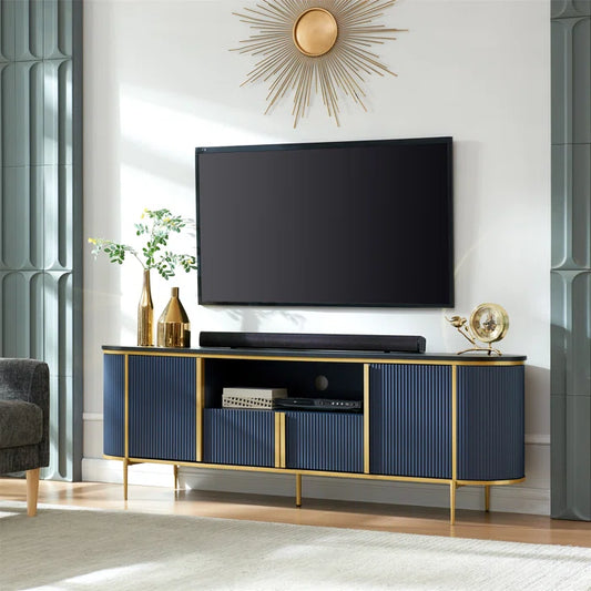 Rosevell 70"W TV Stand for TVs up to 78", Blister Molding Media Television Console Table