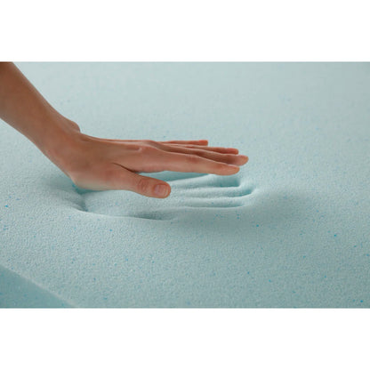 Serta Cooling ThermaGel Memory Foam Mattress Topper, 3 Inch