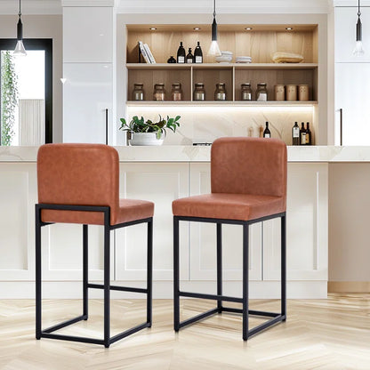 Upholstered 24" Counter Kitchen Stool Set of 2 (Set of 2)