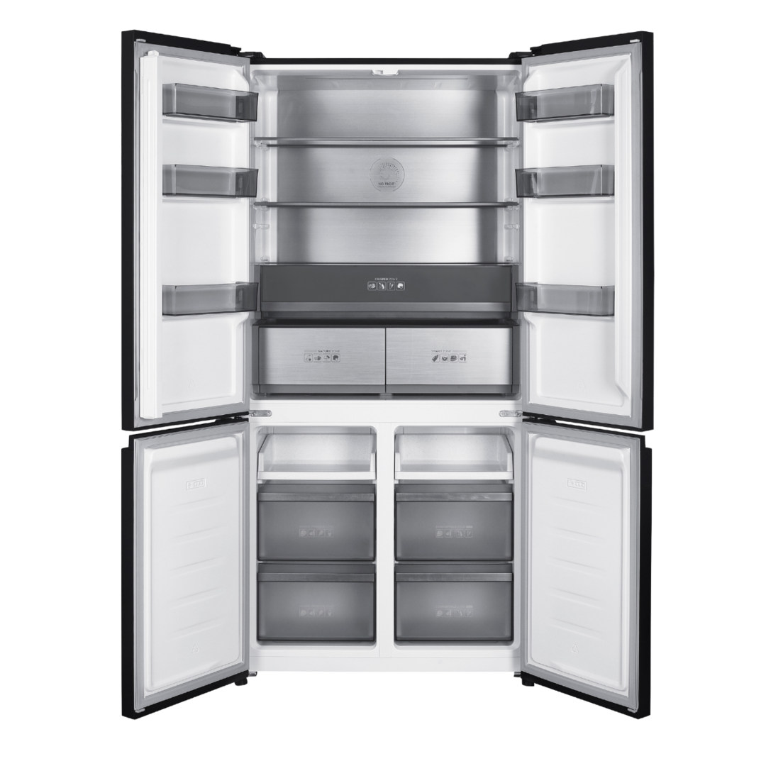 Wiggo WR-MD19E(DX) - Smart Temperature Zones - No Frost - Met Display - 419 Liter - refrigerator fridge